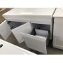 Mia 1200 Matte White Wall Hung Vanities Single Bowl Cabinet Only